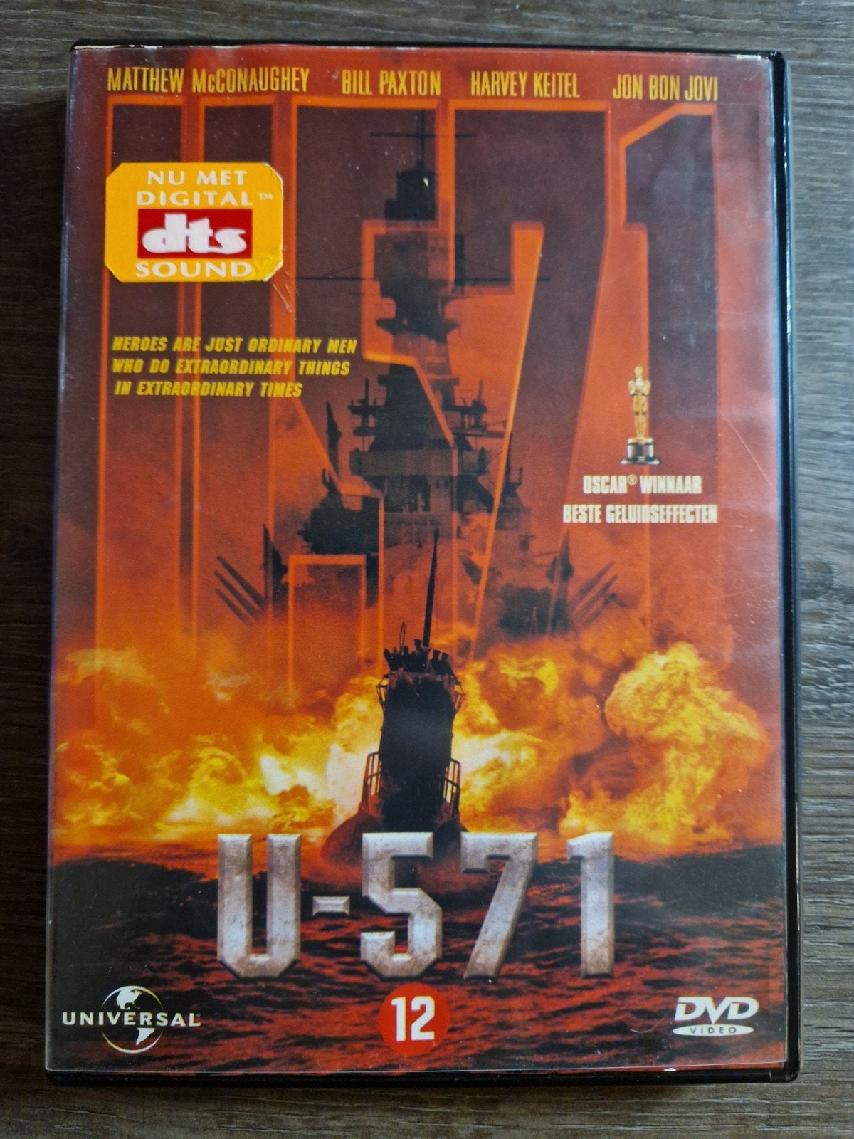 U-571 (2000) dvd, Vanaf 16 jaar, Nederlands, Ophalen of Verzenden, Zo goed als nieuw