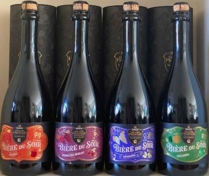 hertog jan - grand prestige - bier de soire 2022 met glazen, Verzamelen, Biermerken, Ophalen, Nieuw, Flesje(s), Hertog Jan