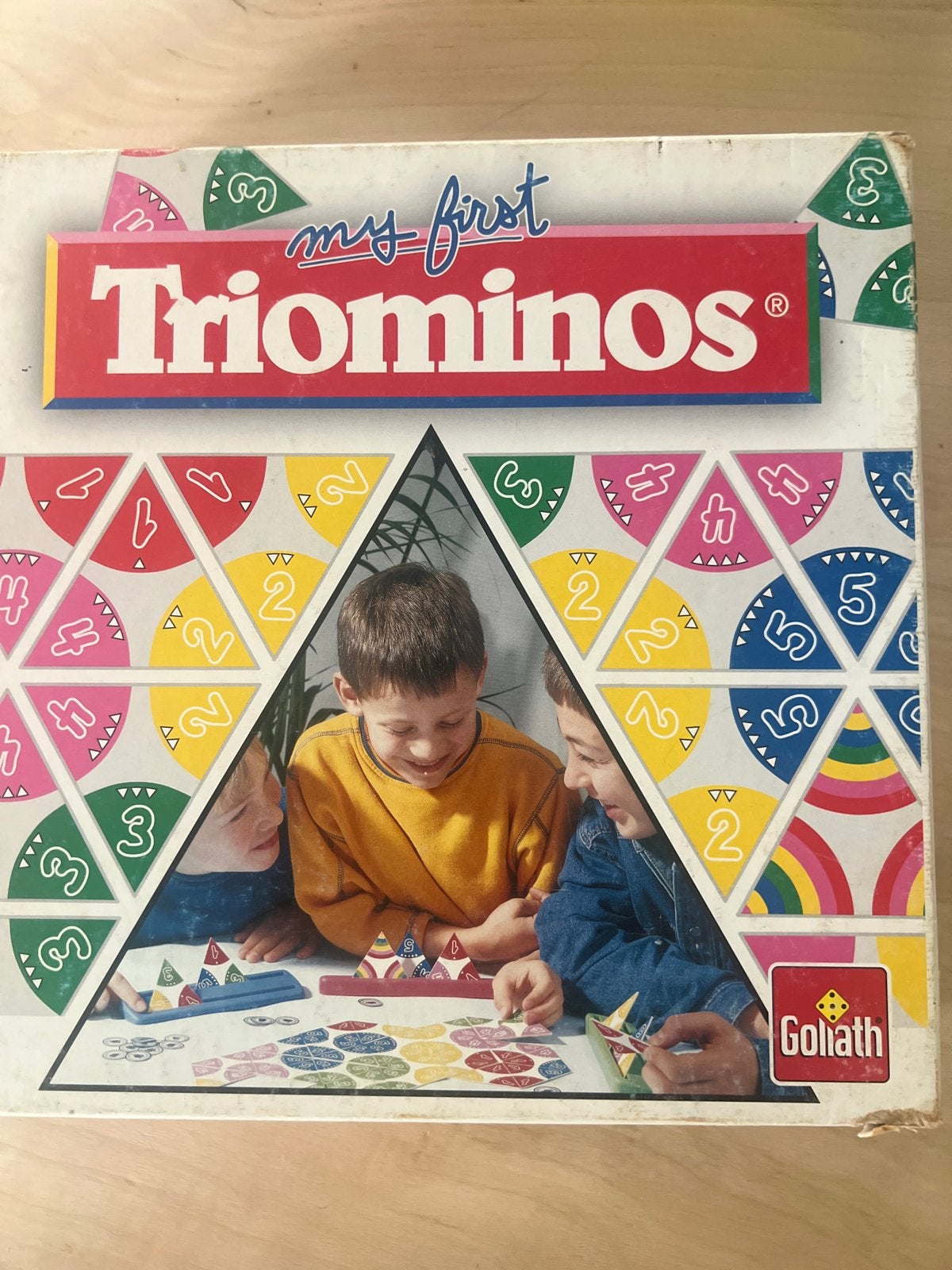 My First Triominos - Educatief familiespel van Goliath, Drie of vier spelers, Ophalen of Verzenden, Gebruikt