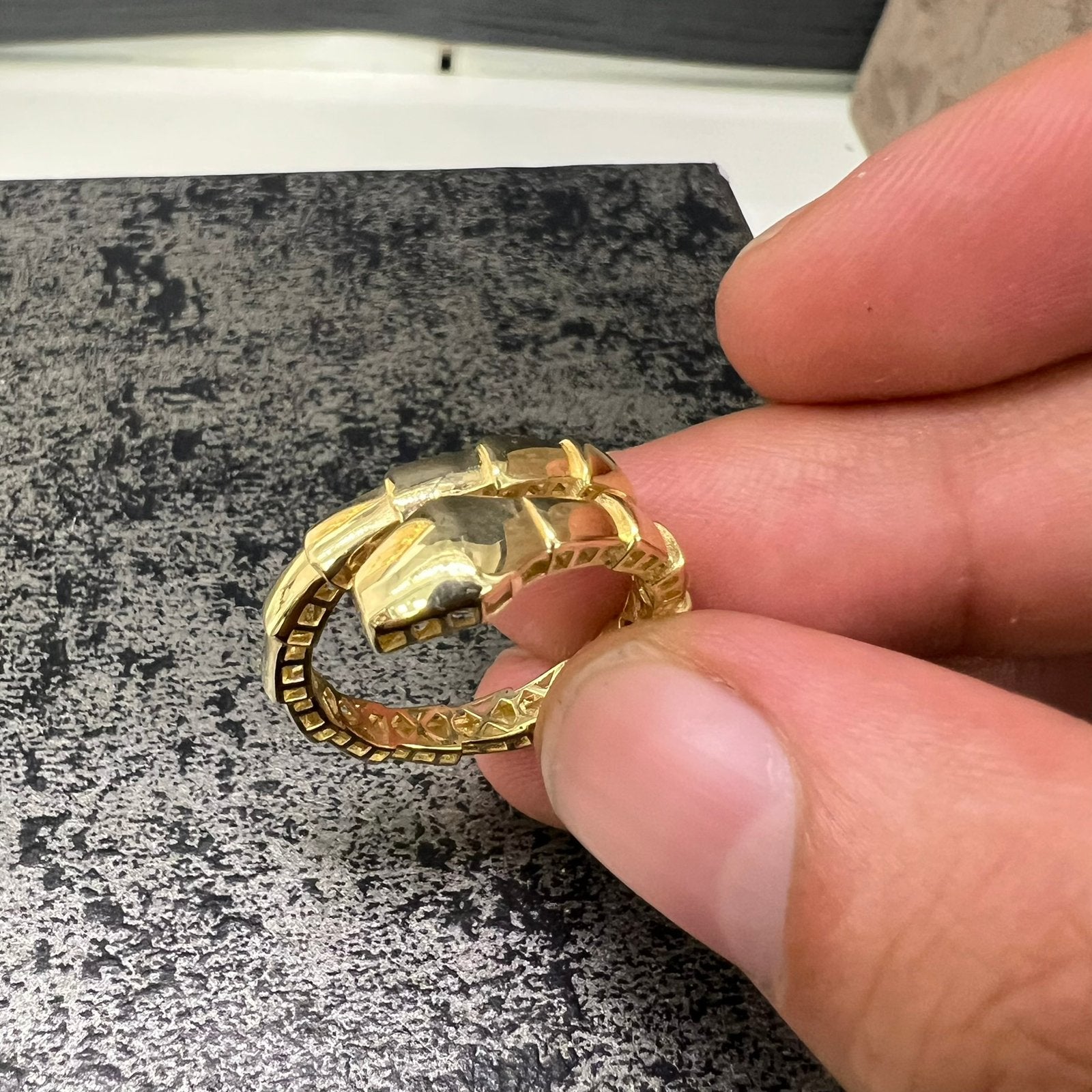 14 karaat gouden ring slang model, Sieraden, Tassen en Uiterlijk, Ophalen of Verzenden, Nieuw, Goud, Dame