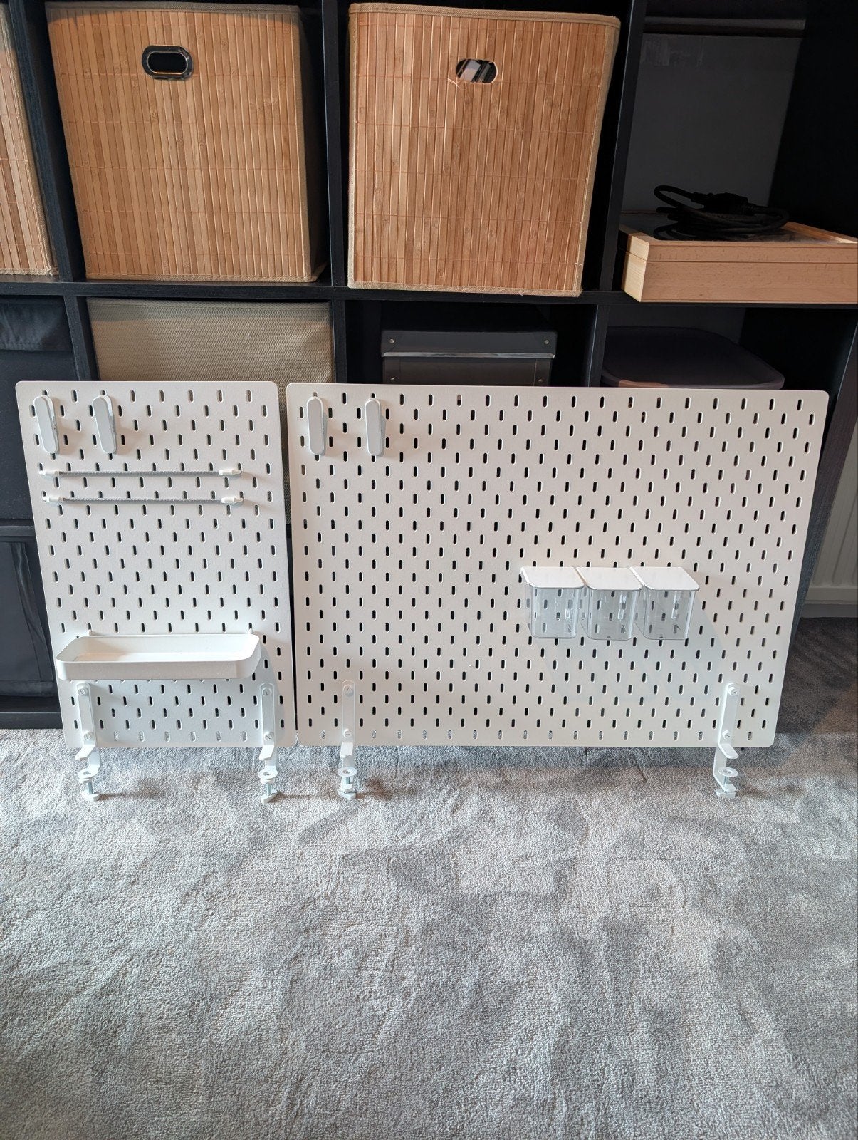 IKEA Skadis Pegboard met accessoires, Ophalen, Hout, Zo goed als nieuw, Modern