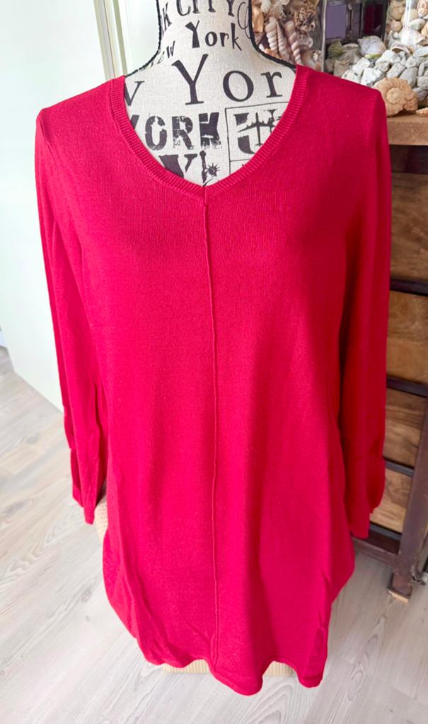 Rode trui 48, Ophalen of Verzenden, Zo goed als nieuw, Rood, Trui of Vest