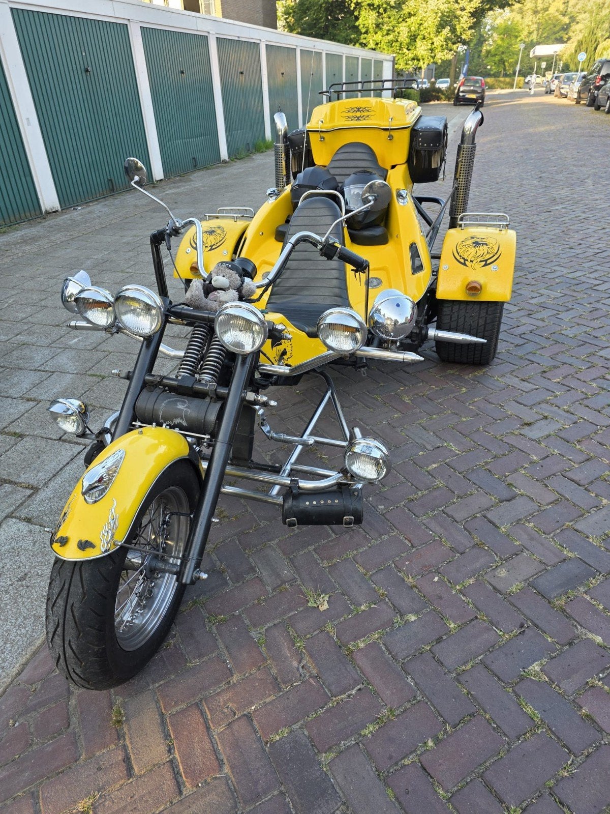 Unieke WK Trike - Gele driewieler motorfiets, 4 cilinders, Meer dan 35 kW, 1200 cc