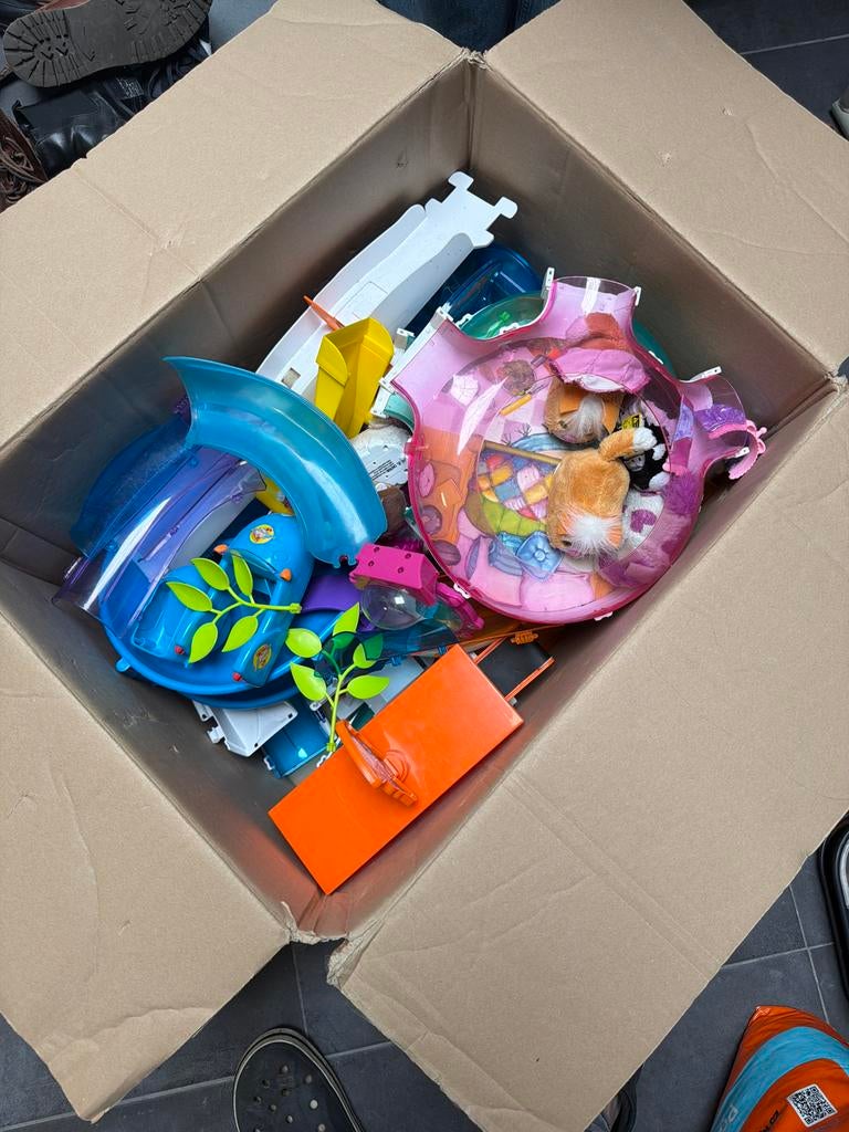 Grote Hamster Speelset met Accessoires en Hamsters, Ophalen of Verzenden, Gebruikt, Jongen of Meisje