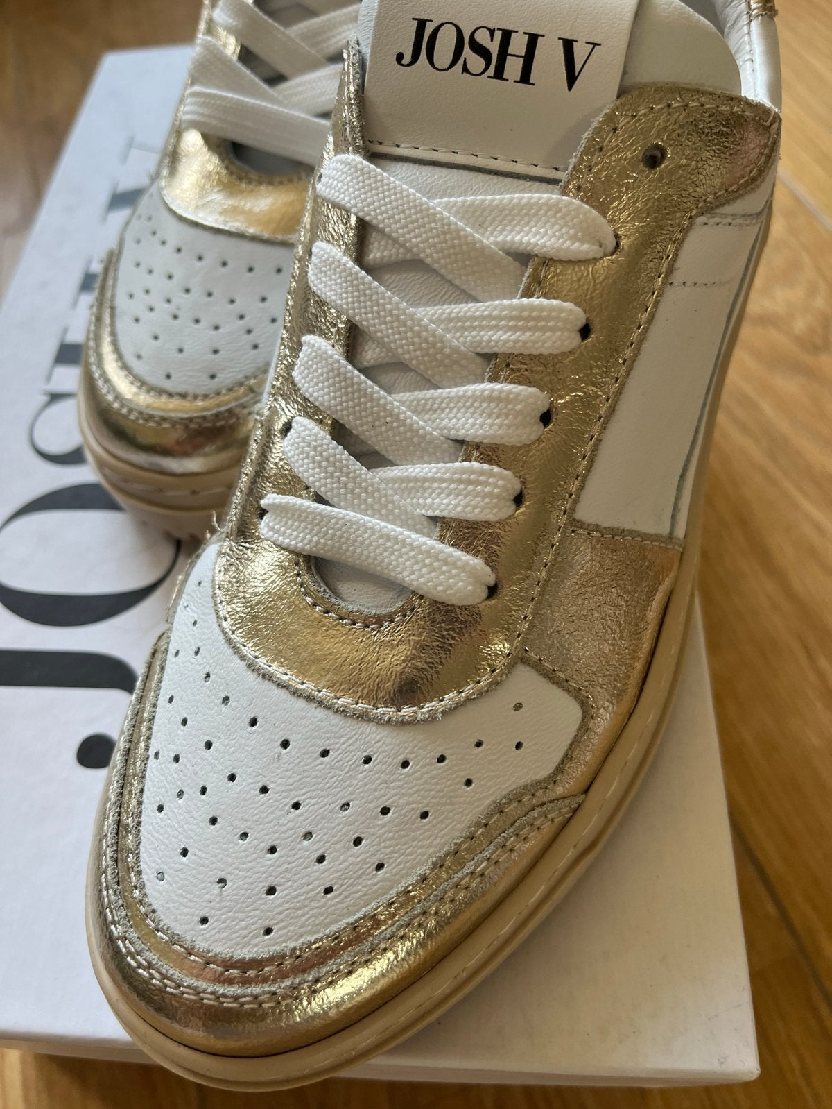 Josh V JV Winona sneakers maat 37, wit/goud, Ophalen of Verzenden, Nieuw, Wit, Sneakers of Gympen