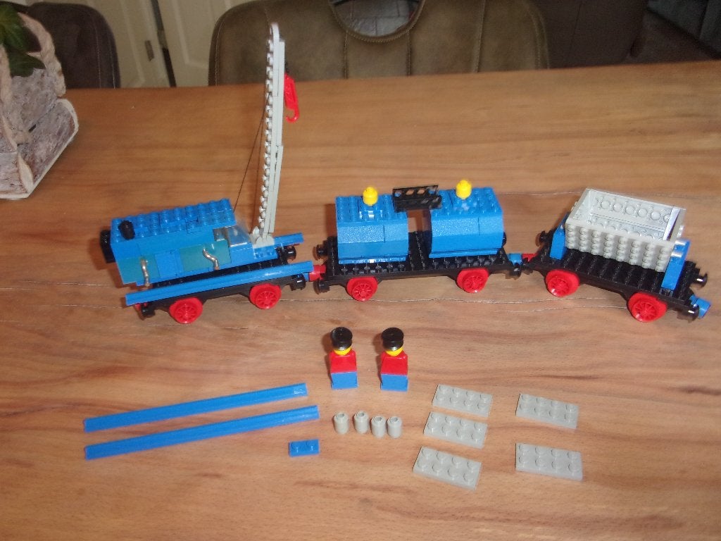 Lego Train 4,5V 163-1 Cargo Wagon uit 1977 + EXTRA WAGON, Gebruikt, Overige thema's, Lego, Ophalen of Verzenden