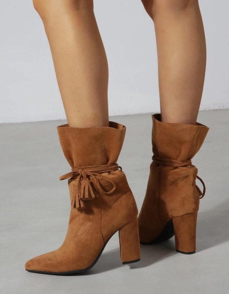 Nieuw cognackleurige halfhoge laarzen, Kleding | Dames, Schoenen, Bruin, Lage of Enkellaarzen, Nieuw, Ophalen of Verzenden