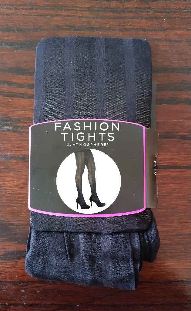 Panty met contrast strepen, Small/Medium, Zwart, Maat 36/38 (S), Primark, Zwart, Nieuw