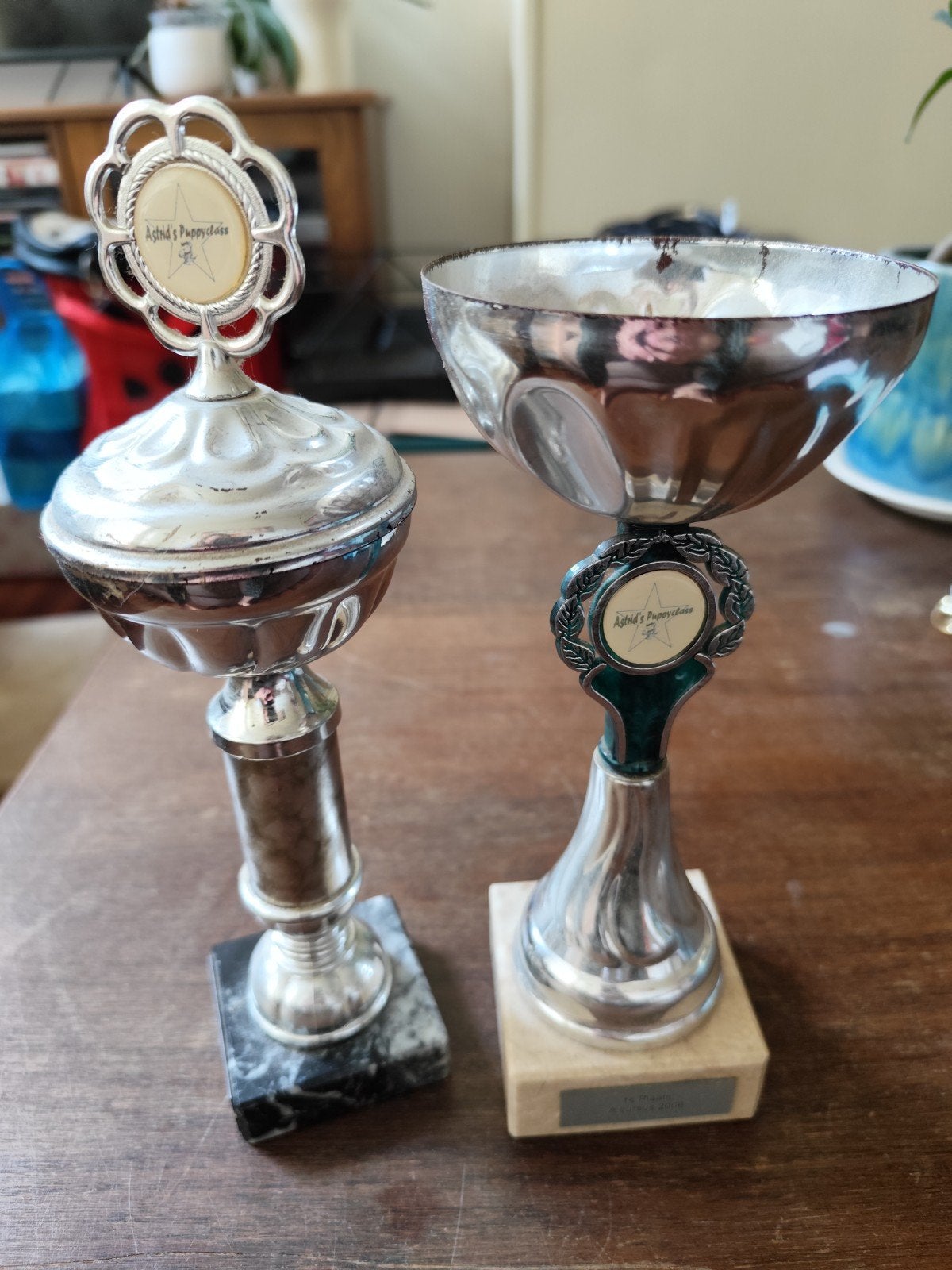 GRATIS: 2 prijzenbekers / sporttrofeeen, Ophalen, Versiering