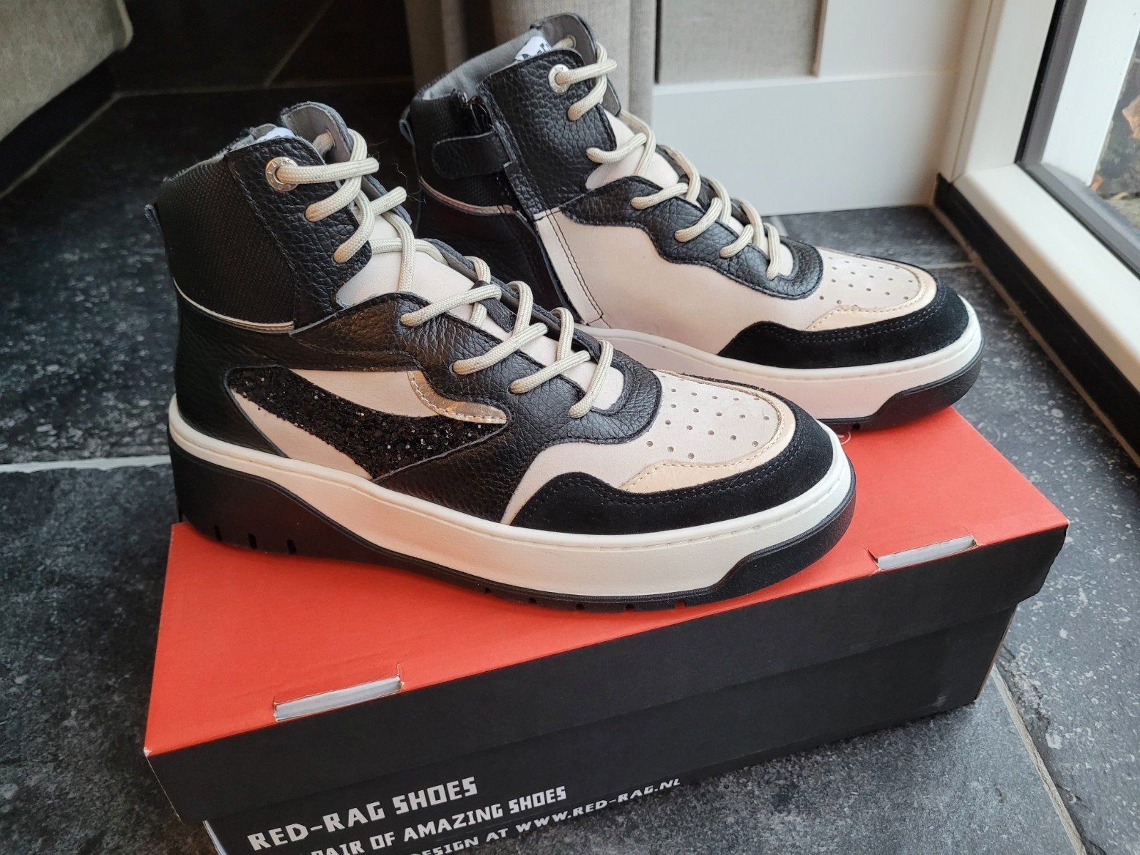 NIEUW stoere hoge leren sneaker meisje merk Red Rag maat 37, Red Rag, Meisje, Schoenen, Nieuw