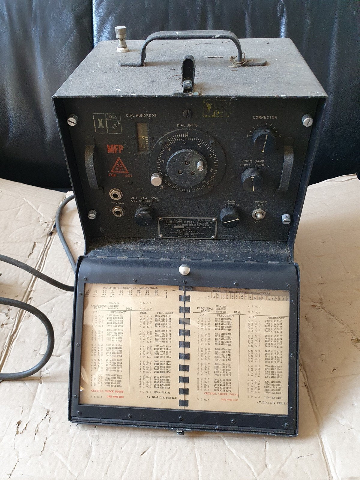 US WW2, BC221M Frequentiemeter 1942, Ophalen of Verzenden, Landmacht, Amerika