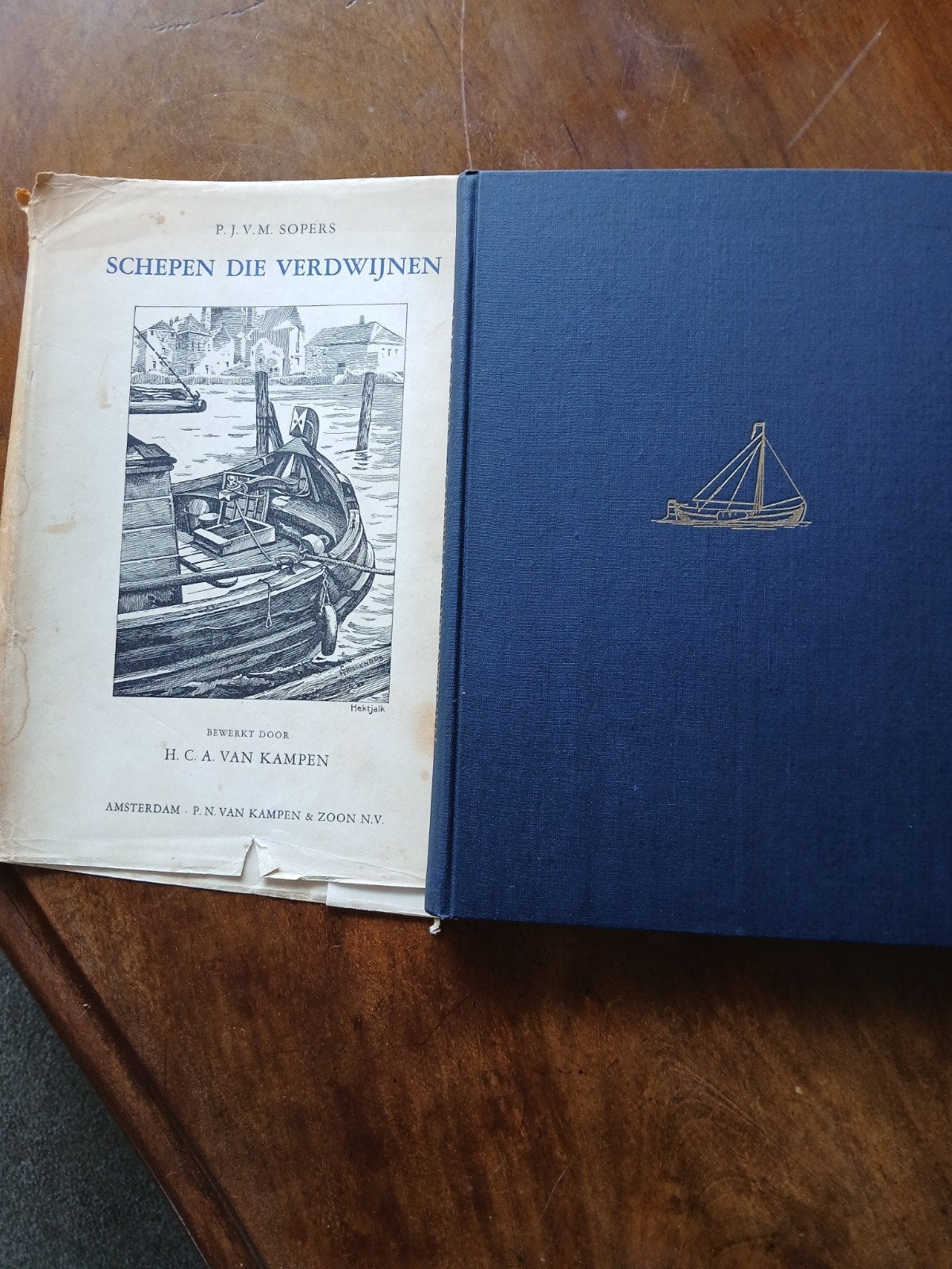 WD015 Schepen die Verdwijnen - P.J.V.M. Sopers (1947), Ophalen of Verzenden