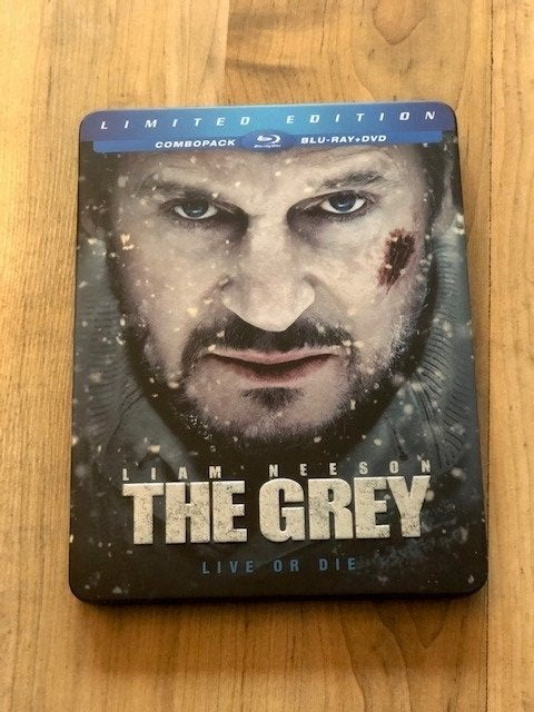 THE GREY LIAM NEESON BLU-RAY+DVD  METALEN BOX.VERZENDEN OOK, Ophalen, Engels, Vanaf 16 jaar, Nederlands