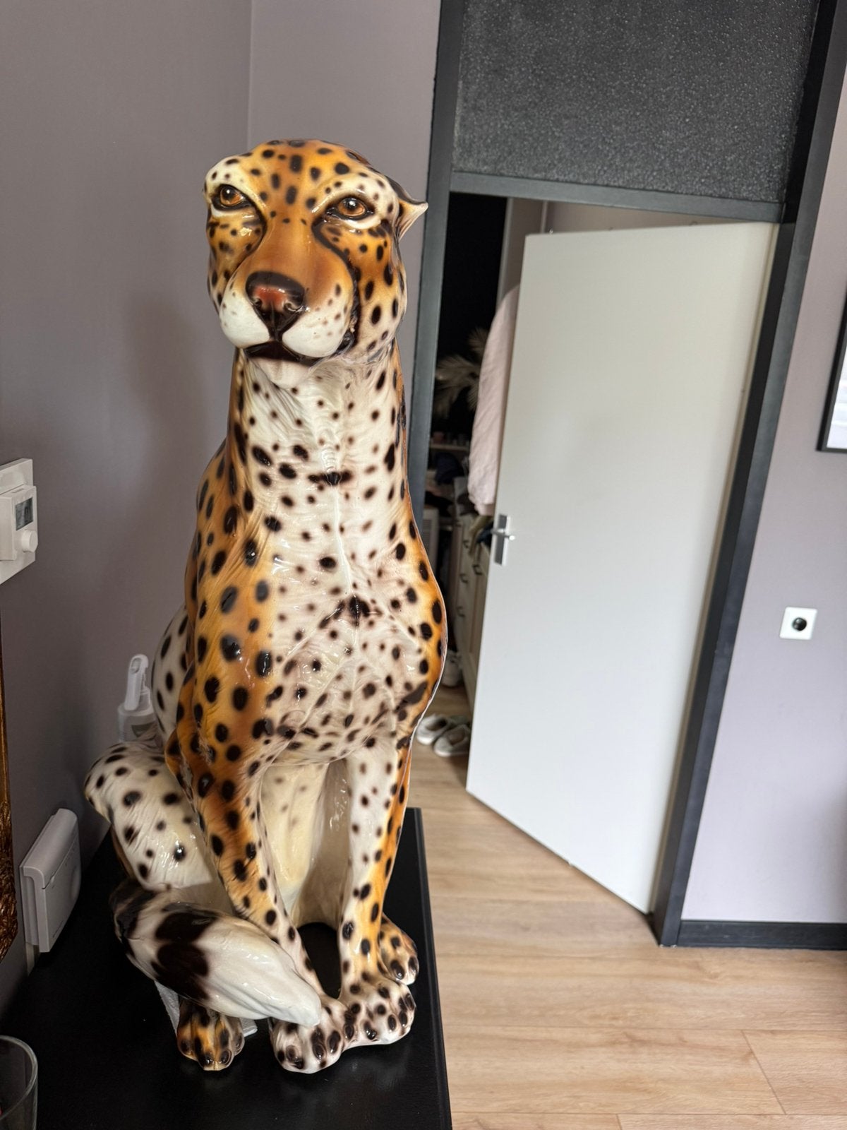 Luipaard 75cm hoog +_ veertig jaar oud, Ophalen of Verzenden, Zo goed als nieuw
