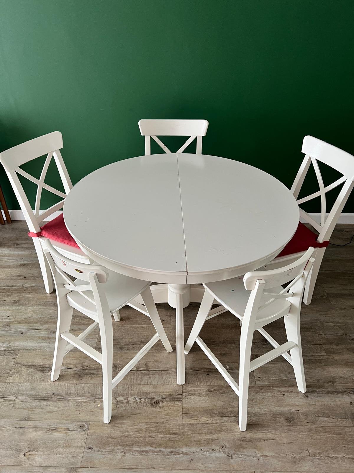 Gratis ikea uitschuifbare eettafel, Huis en Inrichting, Ophalen, Gebruikt, Rechthoekig, 50 tot 100 cm