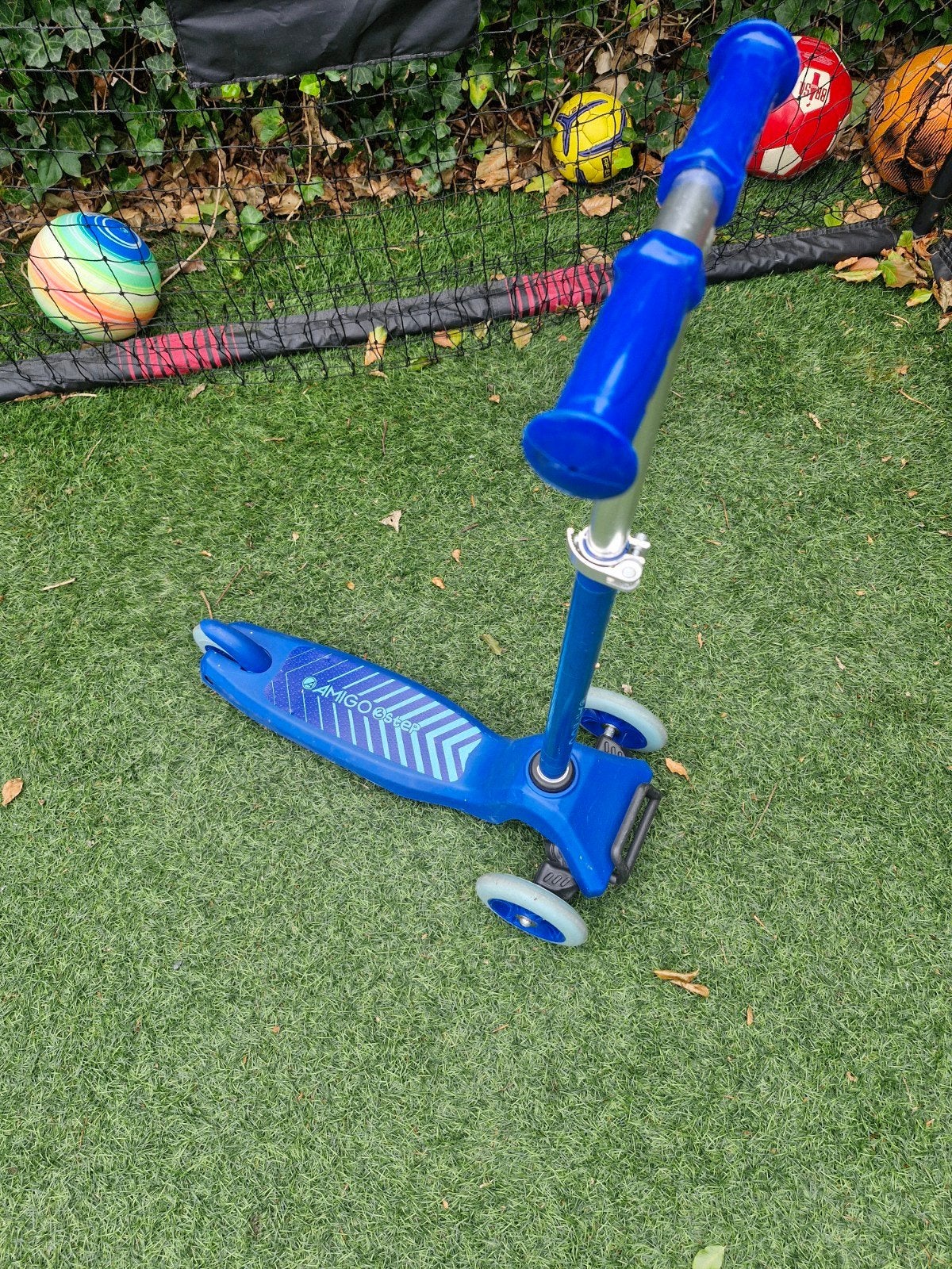 Amigo step blauw, Ophalen, Zo goed als nieuw, Gewone step, Amigo