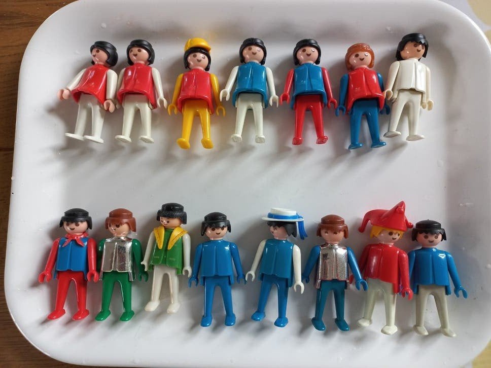 15 Playmobil poppetjes veel uit 1974., Ophalen of Verzenden, Gebruikt