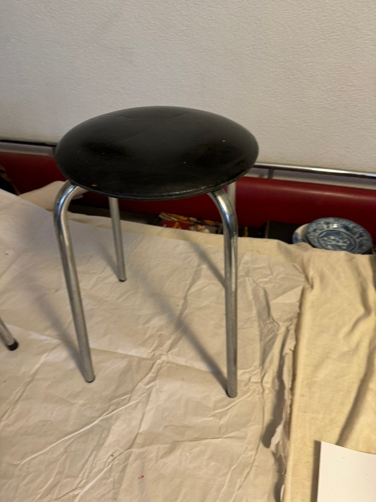 Krukje,fifties,sixties,Mid-Century,design,vintage,chroombuis, Ophalen of Verzenden, Gebruikt, Staal