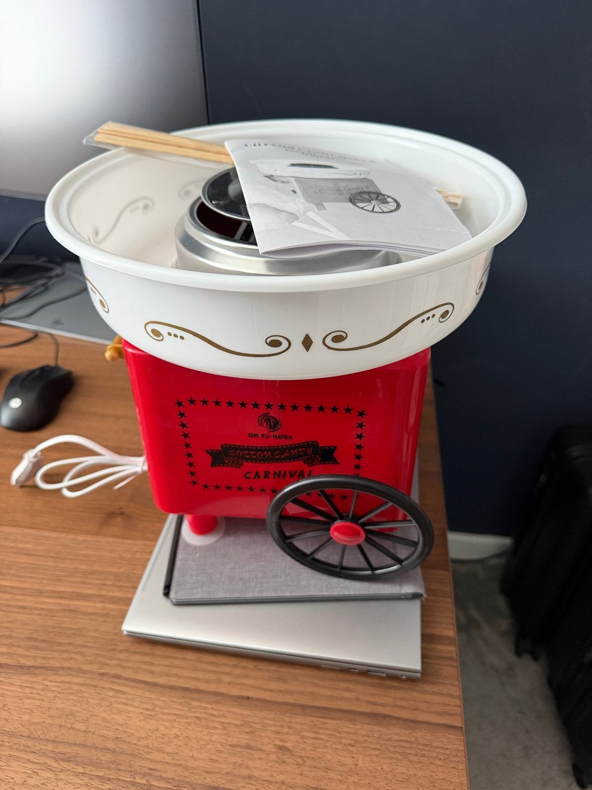 Nieuwe Suikerspin Machine - Perfect voor Feestjes!, Overige typen, Ophalen of Verzenden, Nieuw, Rood