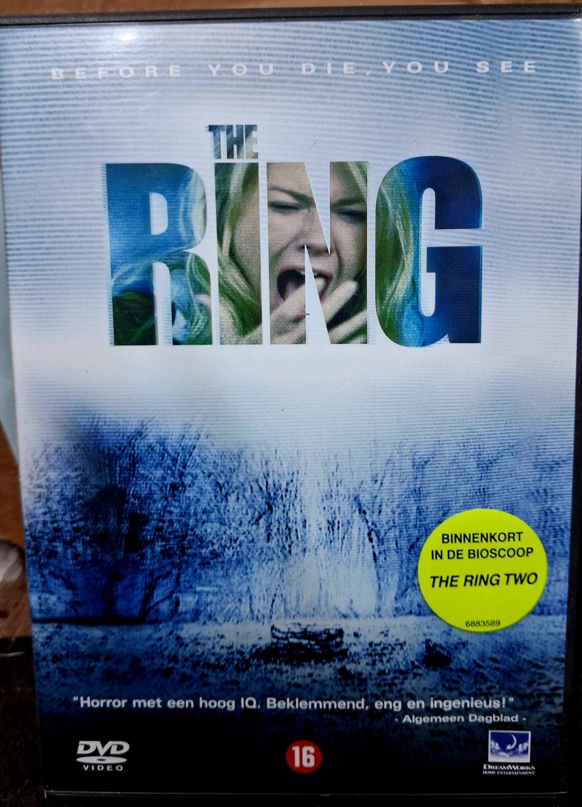 The Ring DVD - Griezelige horrorfilm met Naomi Watts, Psychologisch, Gebruikt, Vanaf 16 jaar, Ophalen of Verzenden