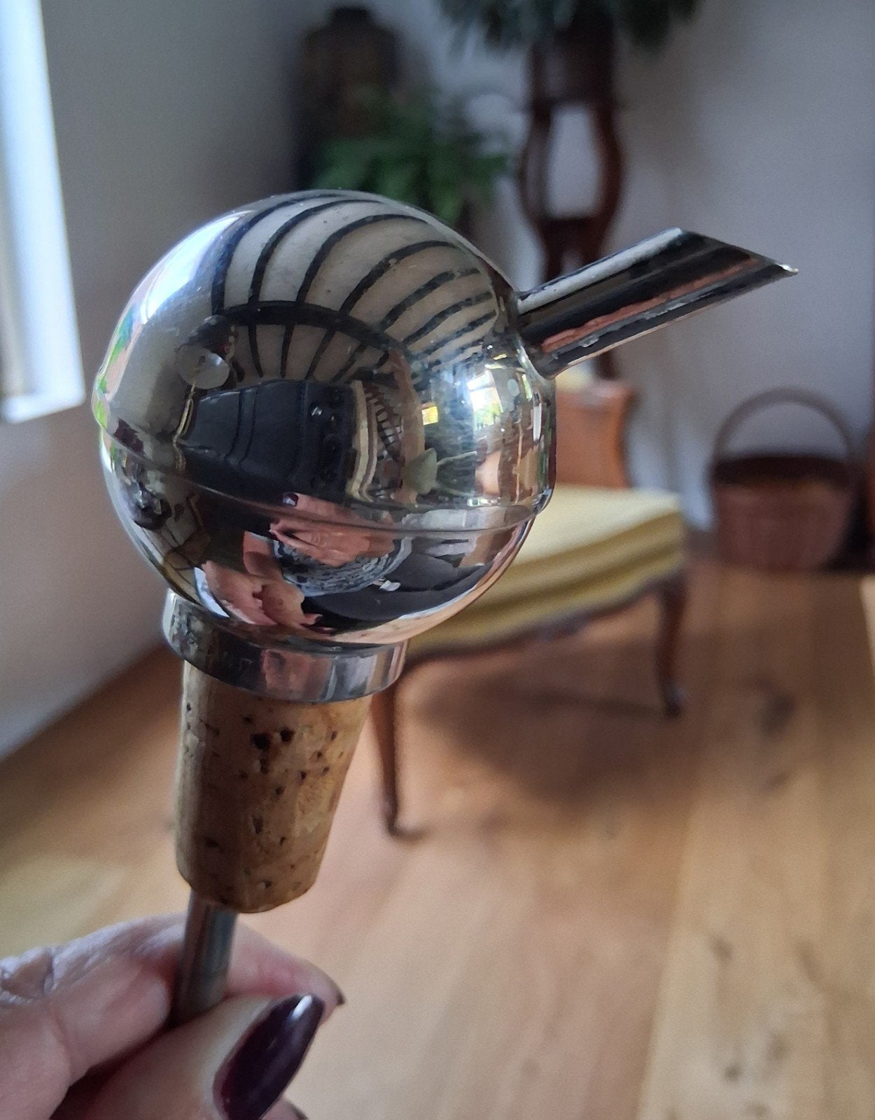 Vintage schenkmaat met Kurk - Engeland flessenstop, Ophalen of Verzenden