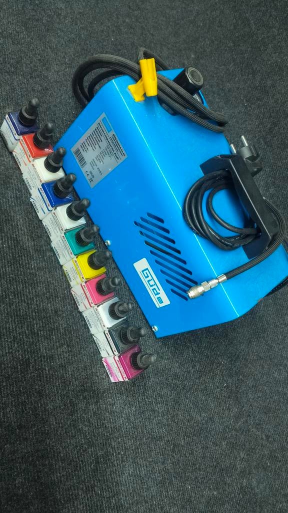 Gude Airbrush Compressor - Zo goed als nieuw, Doe-het-zelf en Verbouw, Compressors, Ophalen of Verzenden, Zo goed als nieuw, Minder dan 200 liter/min