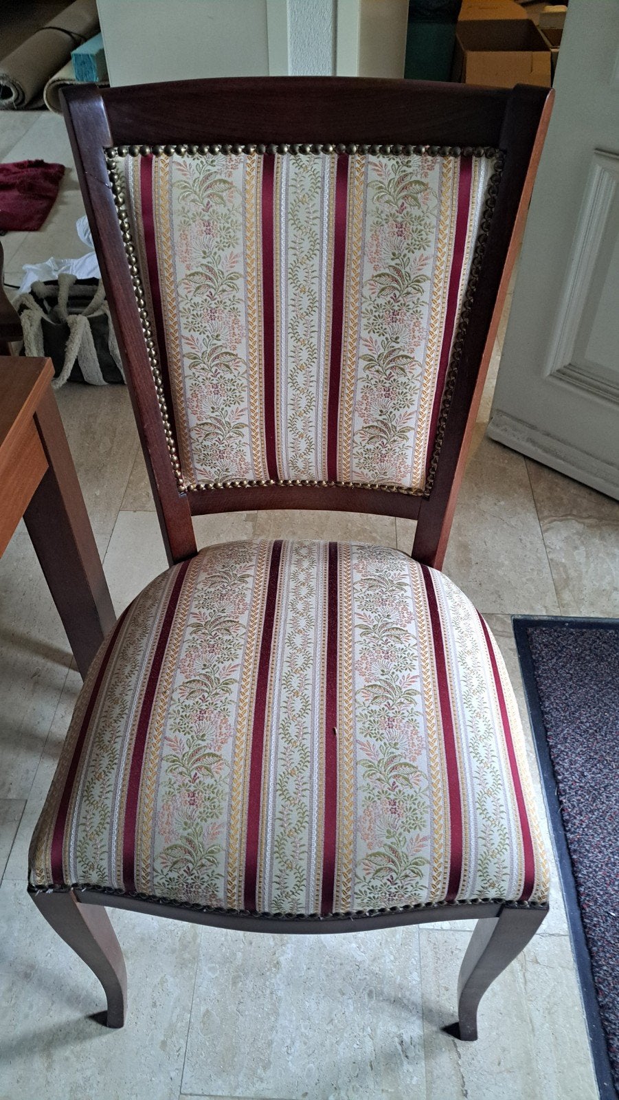 Biedemeier Empire stijl stoelen mahoniehout met tafel, Antiek en Kunst, Ophalen