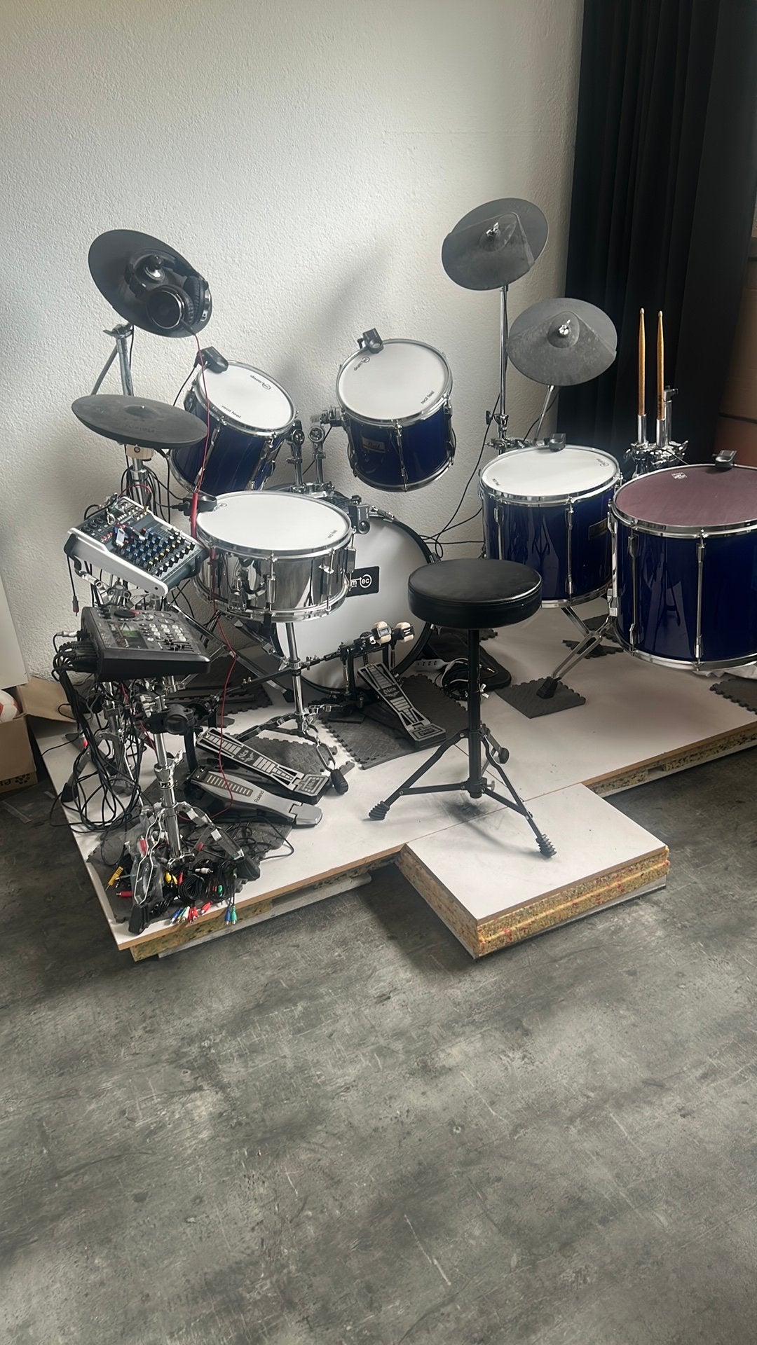 Drumstel hybride, Ophalen, Gebruikt, Roland, Elektronisch