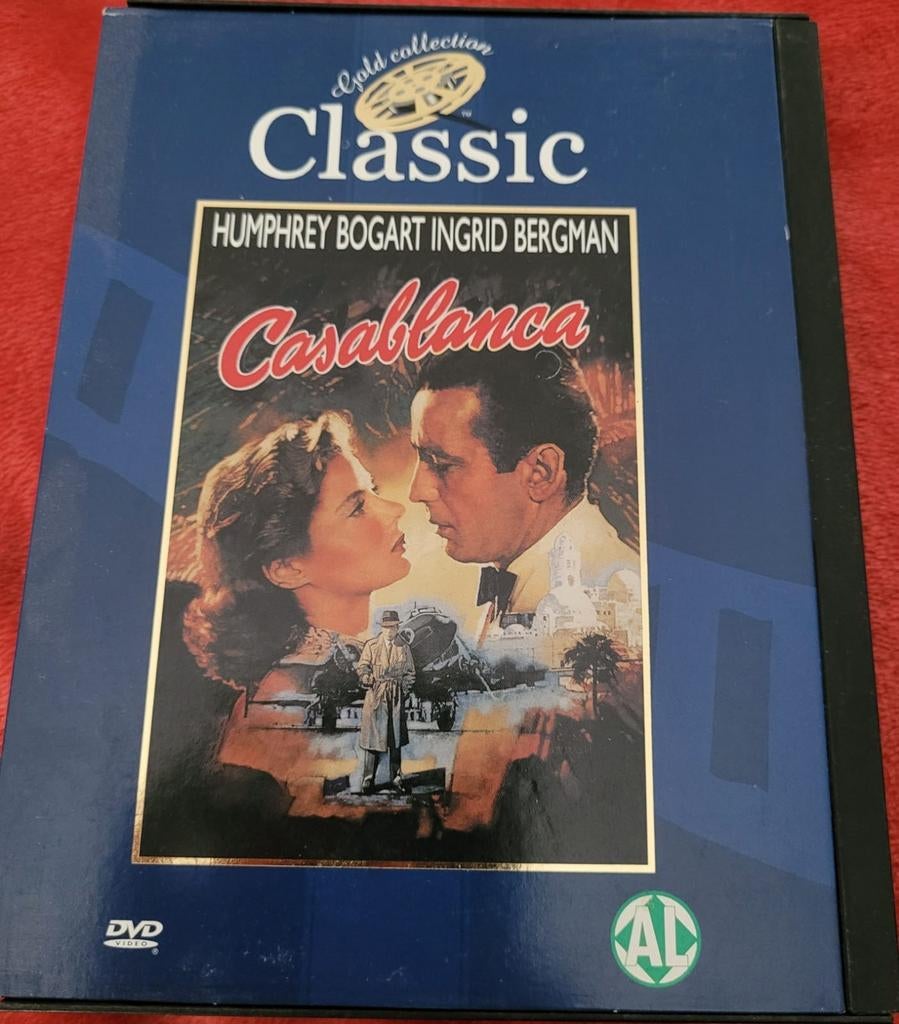 Casablanca humphrey bogart ingrid bergman classic marokko, Alle leeftijden, Drama, Ophalen of Verzenden, Zo goed als nieuw