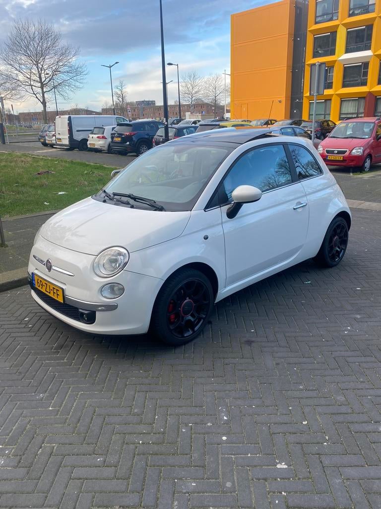 Fiat 500 1.4 100 PK, Auto's, Fiat, 100 pk, Wit, Leder, Overige kleuren