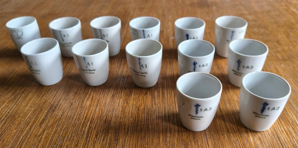 13 laboratorium kroesjes type A3 + A1 + 79c, Ophalen of Verzenden