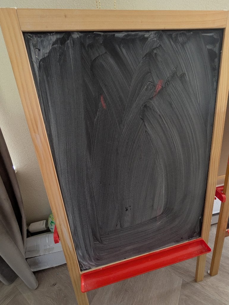 Ikea Mala krijtbord - mist één steun, Ophalen, Zo goed als nieuw, Tekenen en Schilderen, Geschikt voor kinderen