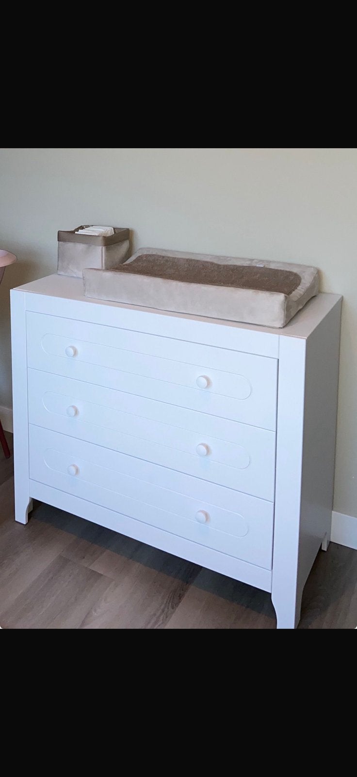 Te koop: bopita commode + aankleedkussen + luierbak, Ophalen, Zo goed als nieuw, Jongetje of Meisje