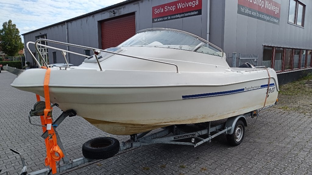 Pacific Craft 560 Cabin + Mercury 60pk EFI +Trailer, Watersport en Boten, Buitenboordmotor, Polyester, Afdekzeil, 1.50 - 1.70 meter