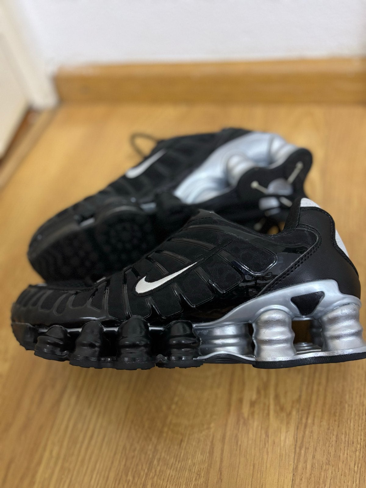 Maat 37 Zwart/Zilver, Ophalen, Gedragen, Zwart, Sneakers of Gympen