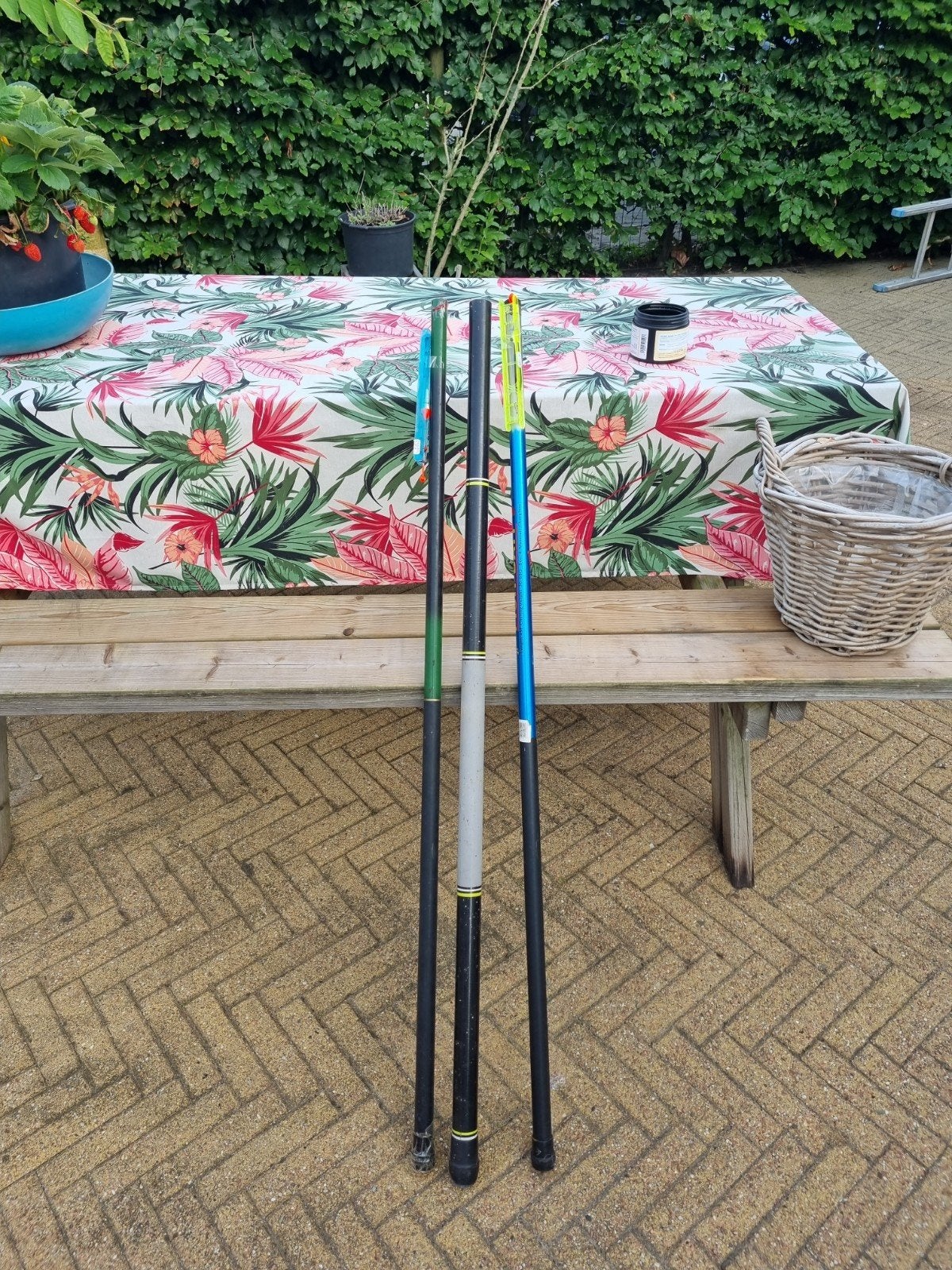3 hengels, Ophalen, Werphengel
