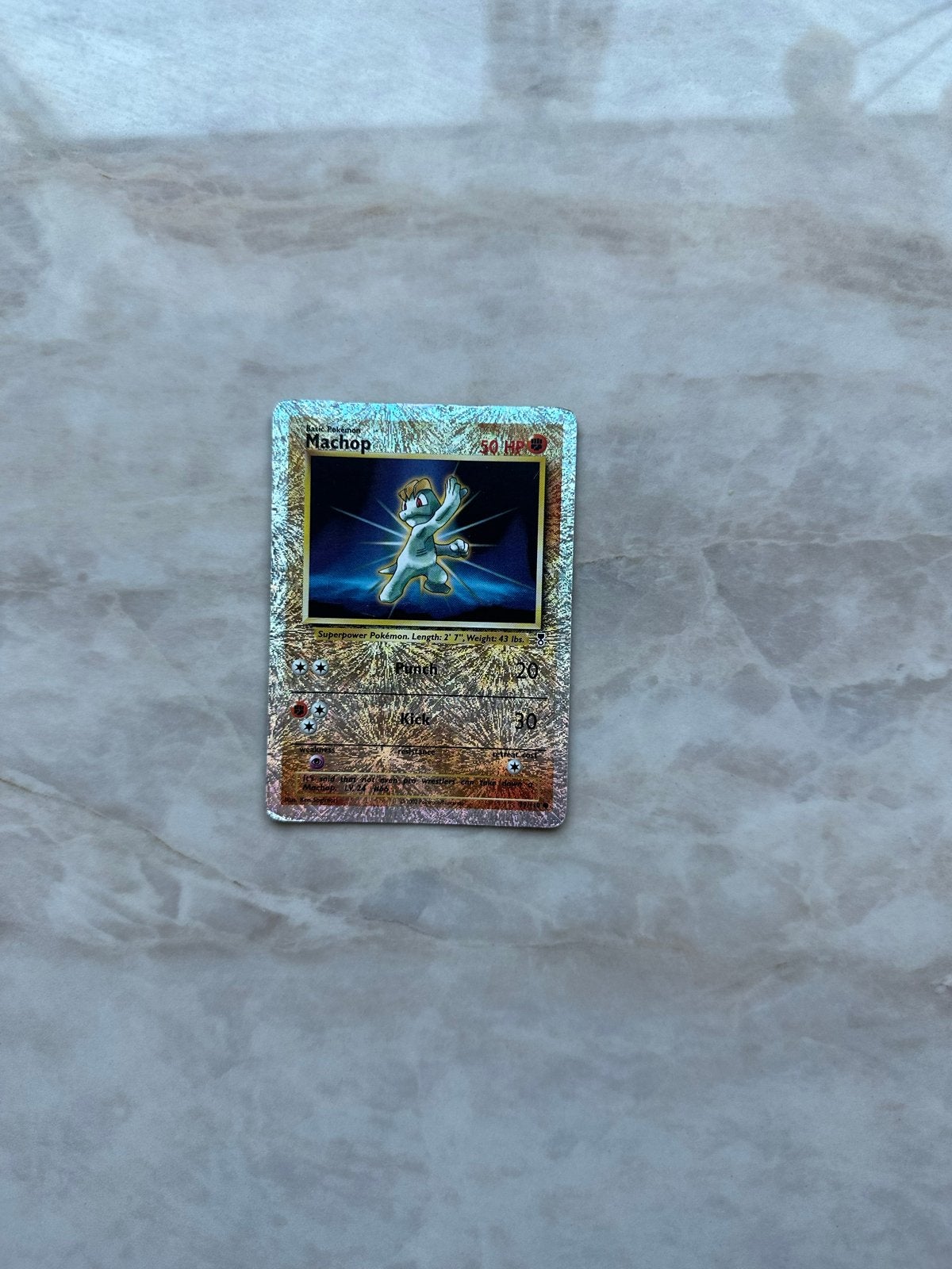 Pokémon Machop 79/110 Reverse Holo Legendary Collection, Ophalen of Verzenden, Gebruikt, Losse kaart, Foil