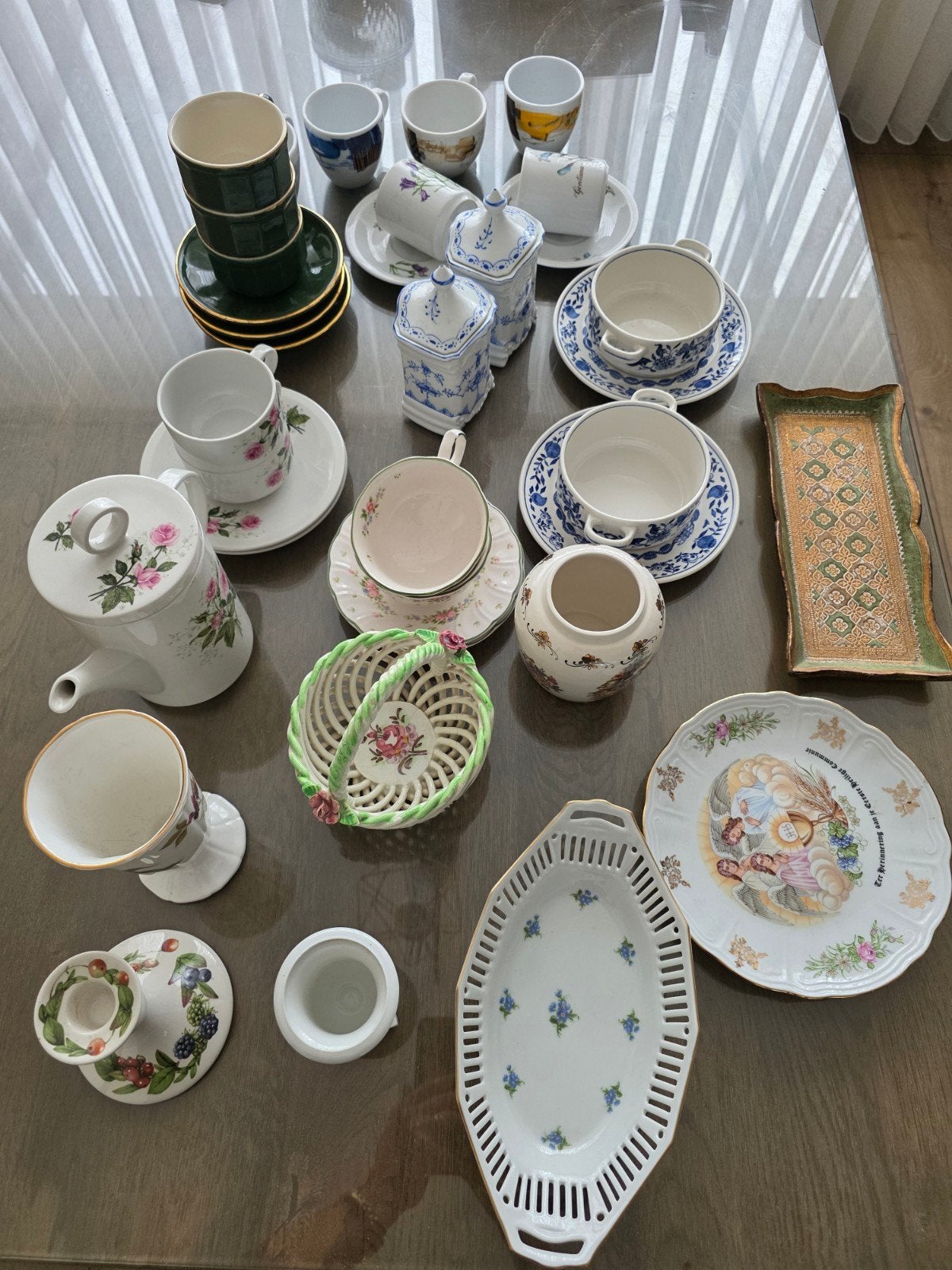 vintage porselein kopjes, Ophalen of Verzenden