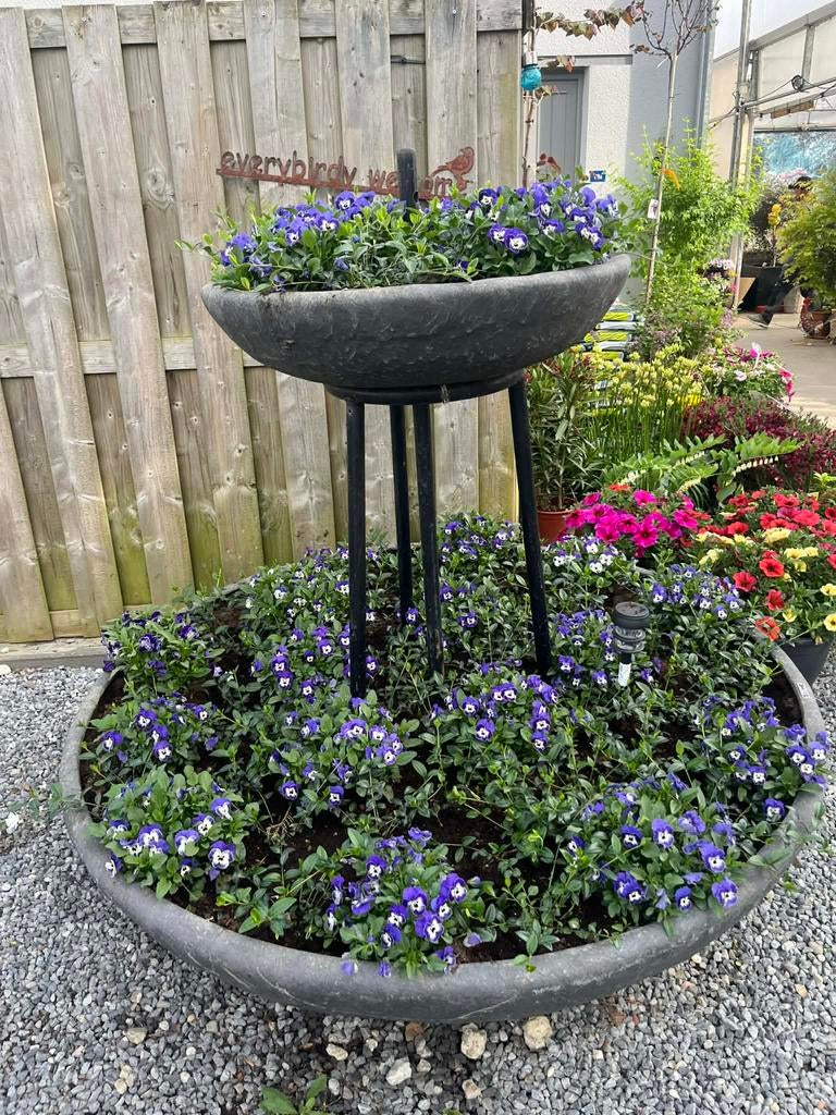 Bloembakken uniek, Tuin en Terras, Bloembakken en Plantenbakken, Kunststof, Minder dan 30 cm, Rond, Ophalen of Verzenden