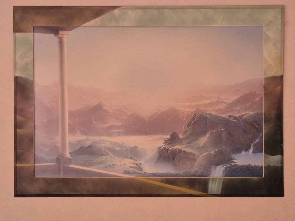Te koop schilderij, Antiek en Kunst, Ophalen, Overige materialen, Pastel, Landschap