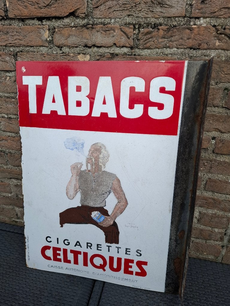 Dubbelzijdig emaillebord Cigarettes Celtique - Tabac Balto, Verzamelen, Merken en Reclamevoorwerpen, Ophalen of Verzenden, Nieuw