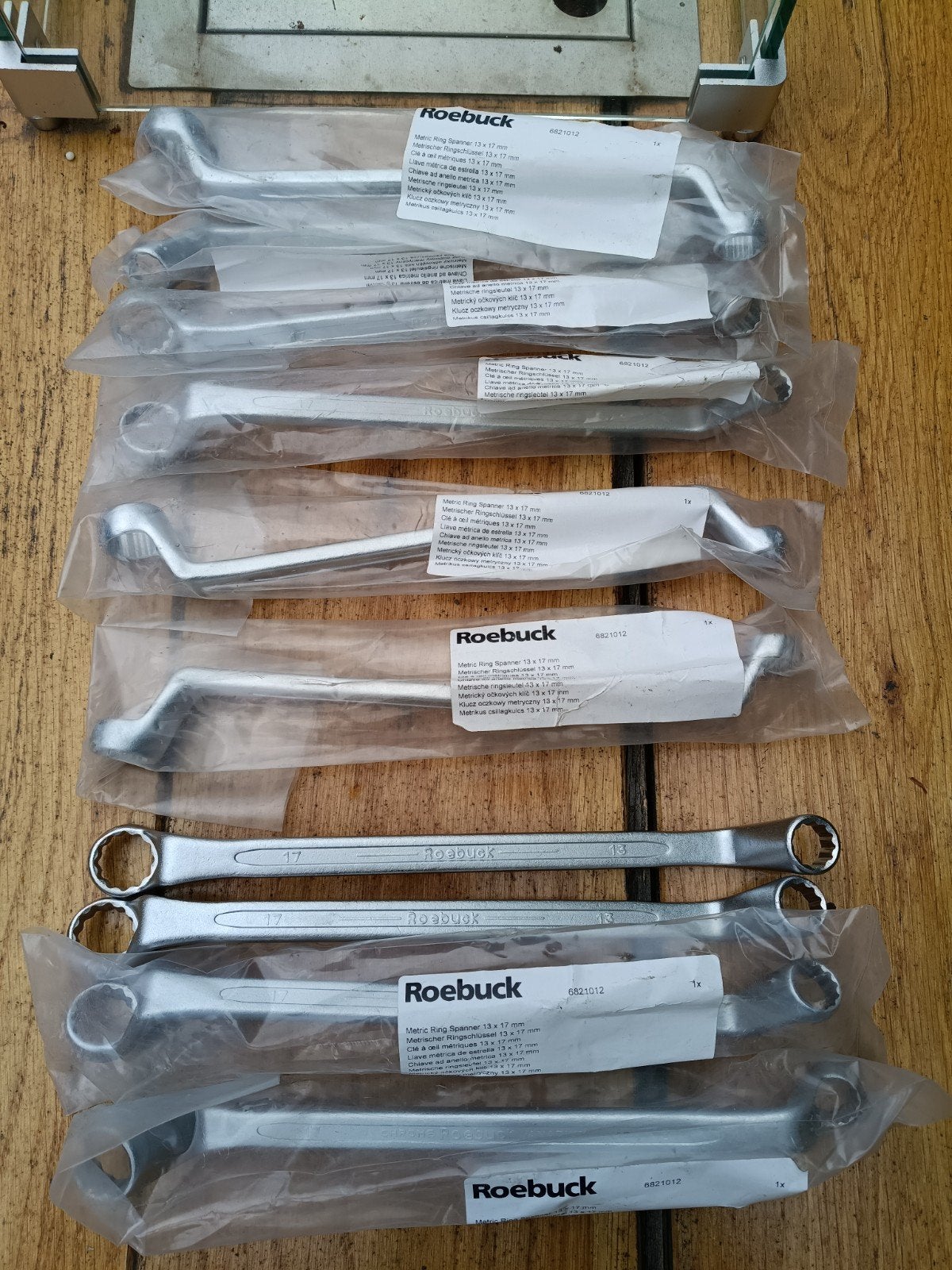 Roebuck Ringsleutels 13x17mm - Nieuw in verpakking, Doe-het-zelf en Verbouw, Gereedschap | Handgereedschap, Ophalen of Verzenden