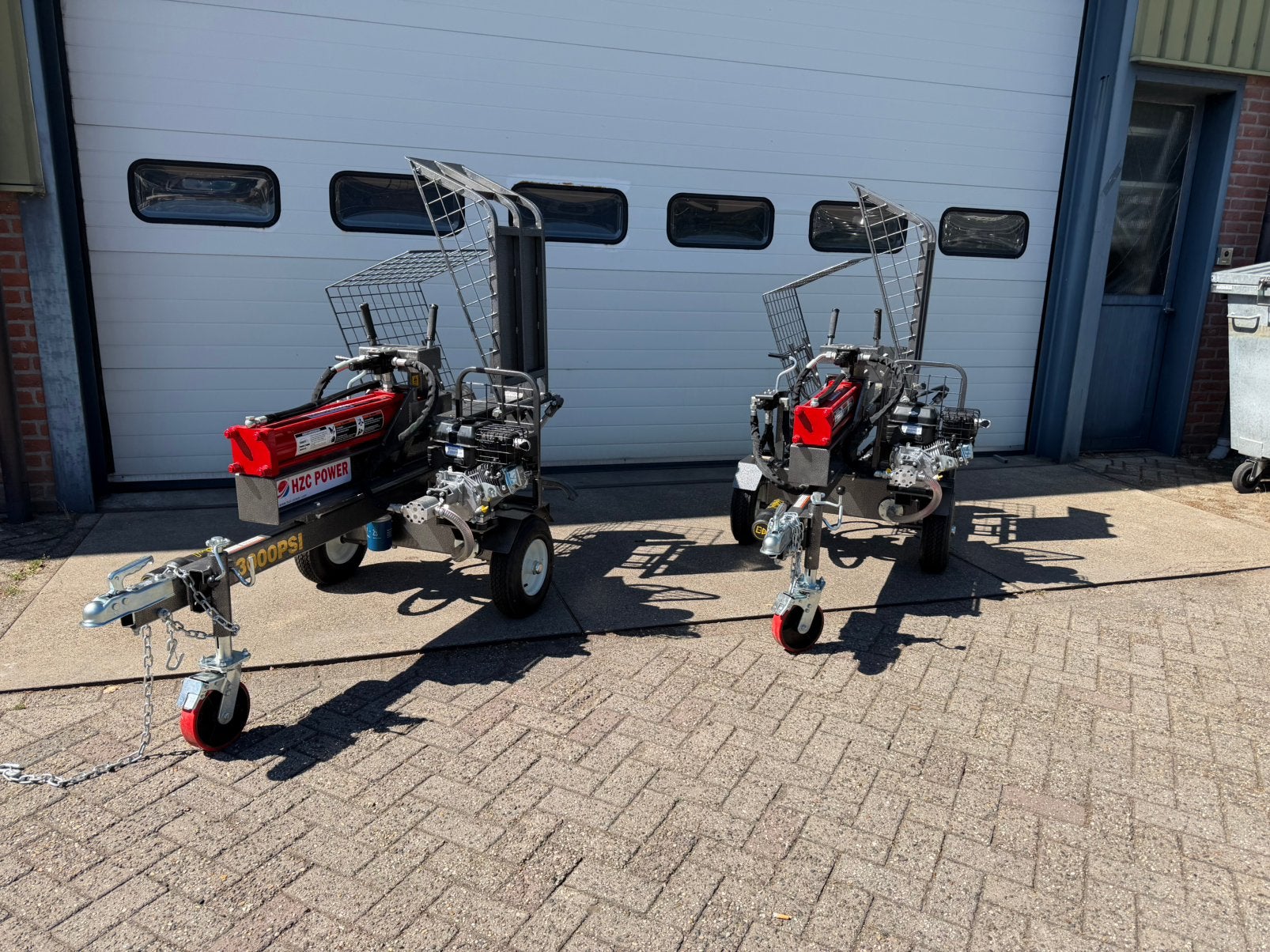 Kloofmachine 30 ton l hzc power l briggs&stratton l nieuw l, Ophalen of Verzenden, Zo goed als nieuw, Benzine, Liggend