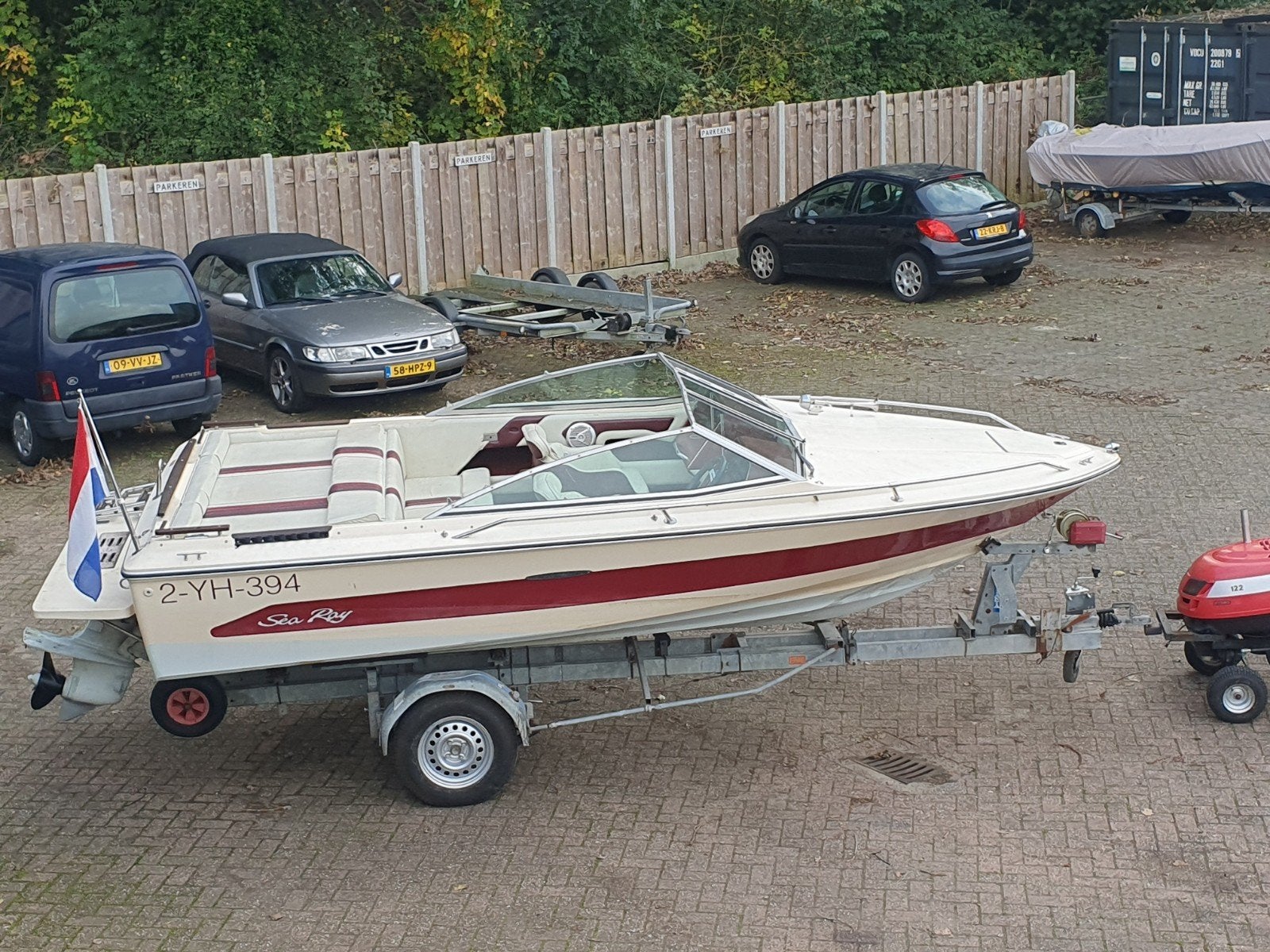 Sea Ray monaco 185 Motorboot met Trailer - Klassieke Sportbo, Ophalen, Gebruikt, Binnenboordmotor, Sea Ray