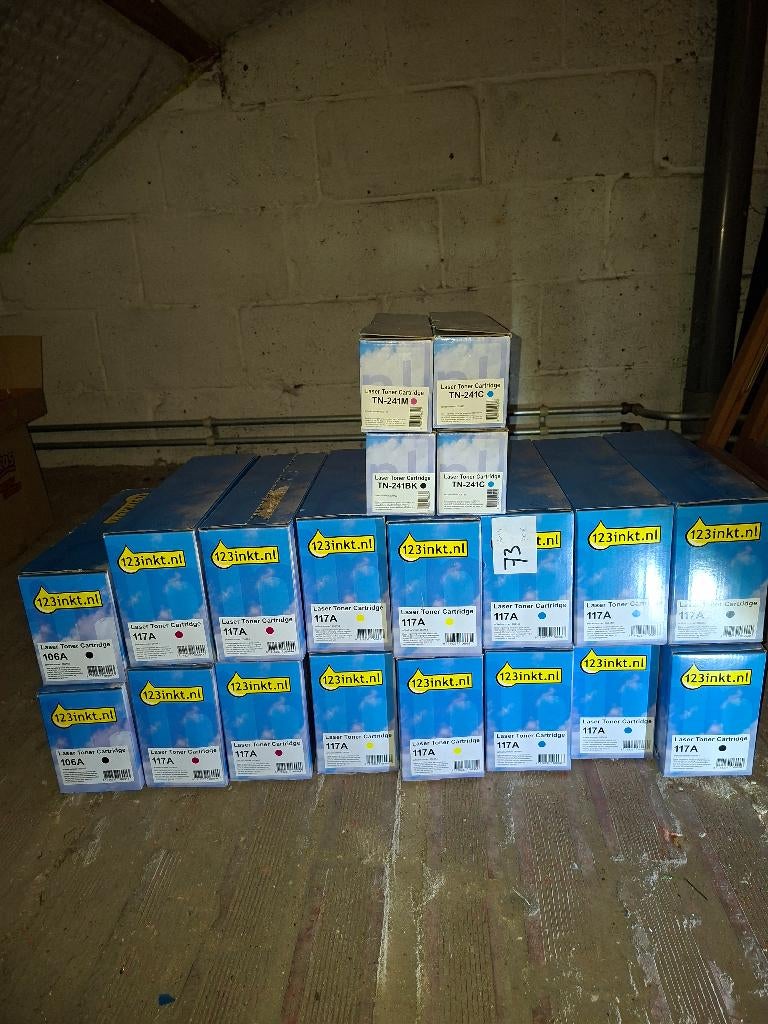 Diverse 123Inkt Laser Toner Cartridges 20 stuks (HP/Brother), Ophalen, Cartridge, Nieuw, 123inkt.nl