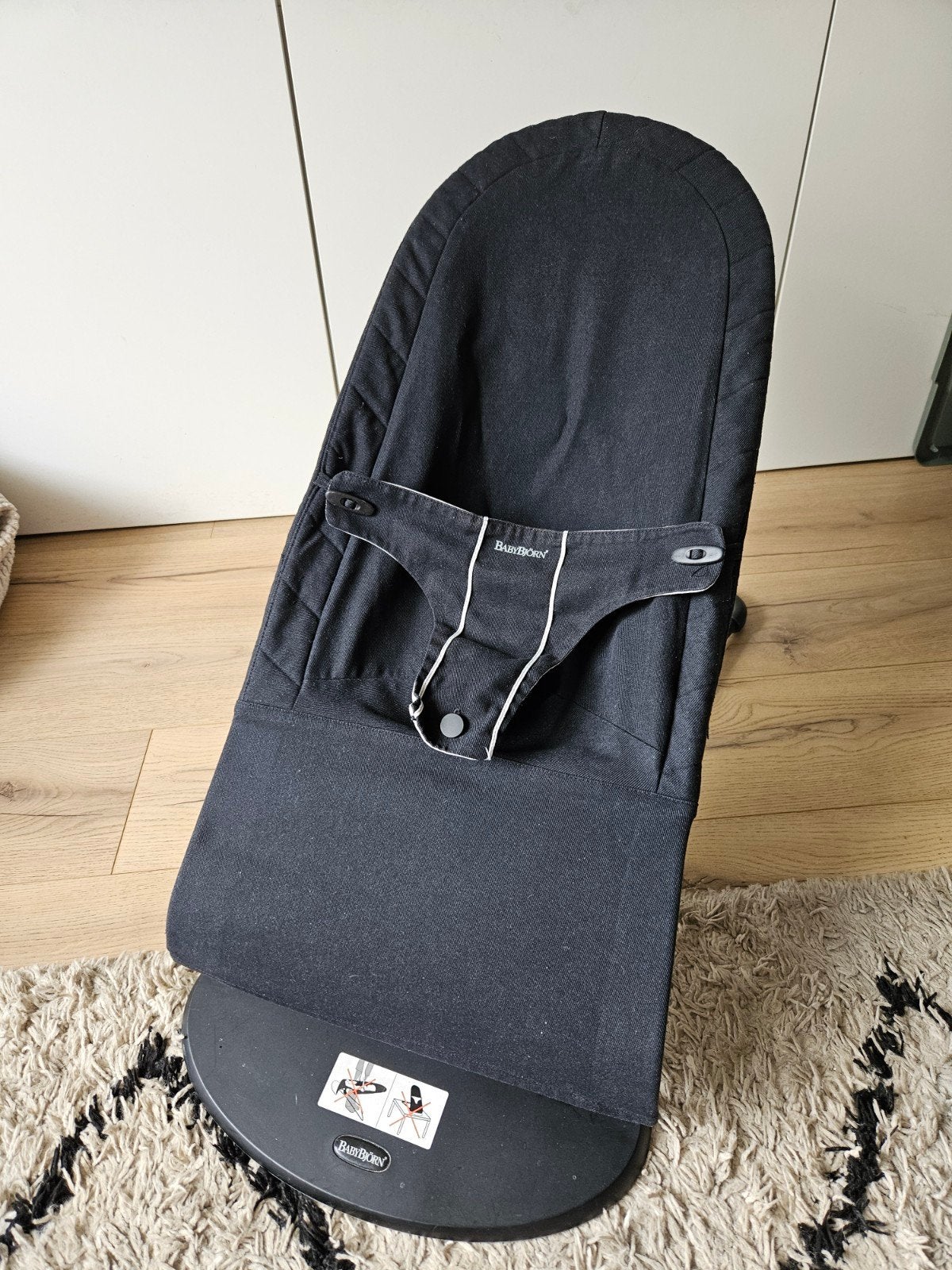 BabyBjörn Wipstoel Zwart, Kinderen en Baby's, Wipstoeltjes, Overige merken, Gebruikt, Verstelbaar, Wipstoel