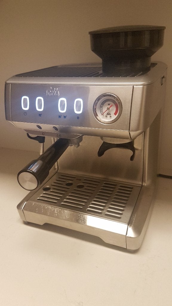 Solis Grind & Infuse compact model 1018, Gebruikt, Espresso apparaat, Ophalen of Verzenden, 2 tot 4 kopjes