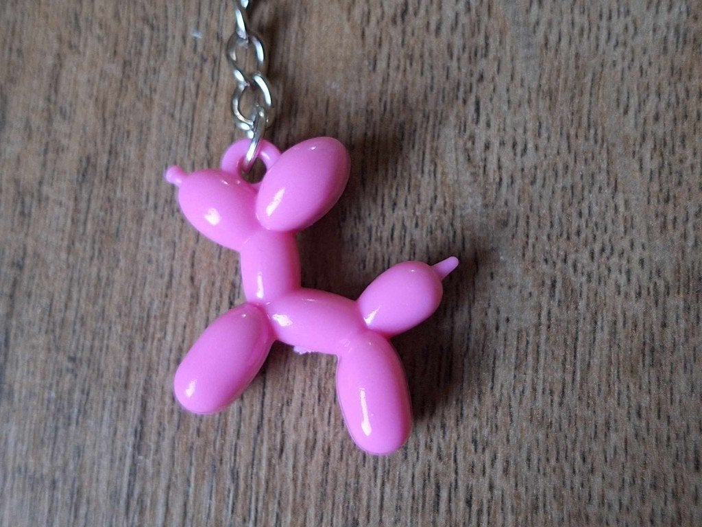 Sleutelhanger : Ballon Hondje : Roze !!, Info@keycharms.nl, Overige typen, Nieuw, Medemblik