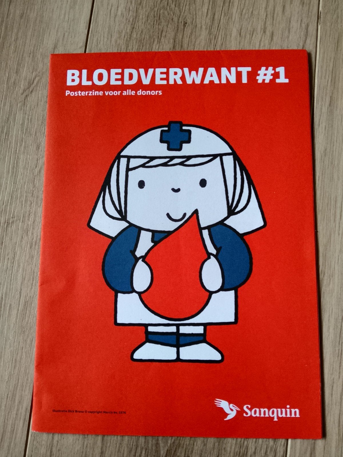 Bloedverwant #1 Posterzine voor donors - Sanquin - Bruna, Ophalen of Verzenden, 1980 tot heden, Nederland, Tijdschrift