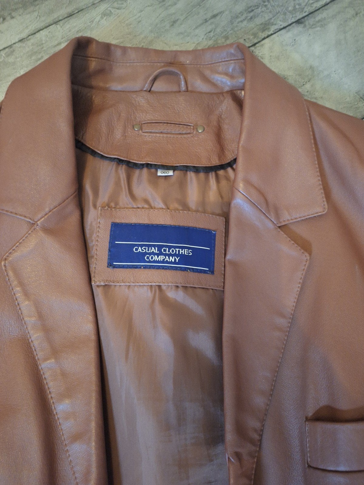 Vintage Leren Jas XXL - Casual Clothes Company, Bruin, Overige maten, Ophalen of Verzenden, Casual Clothes Company